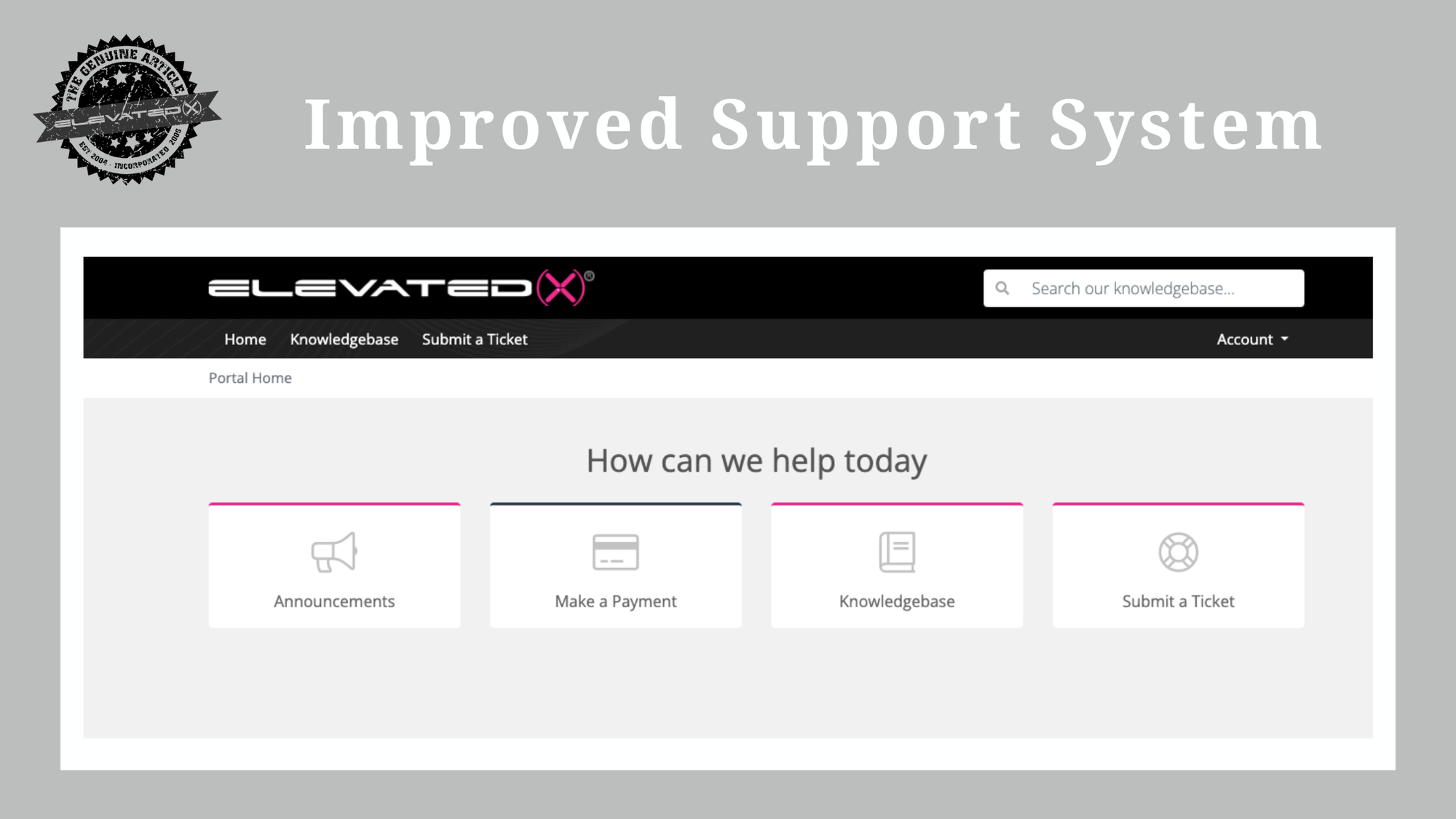 Elevated X Has An Updated & Improved Support System